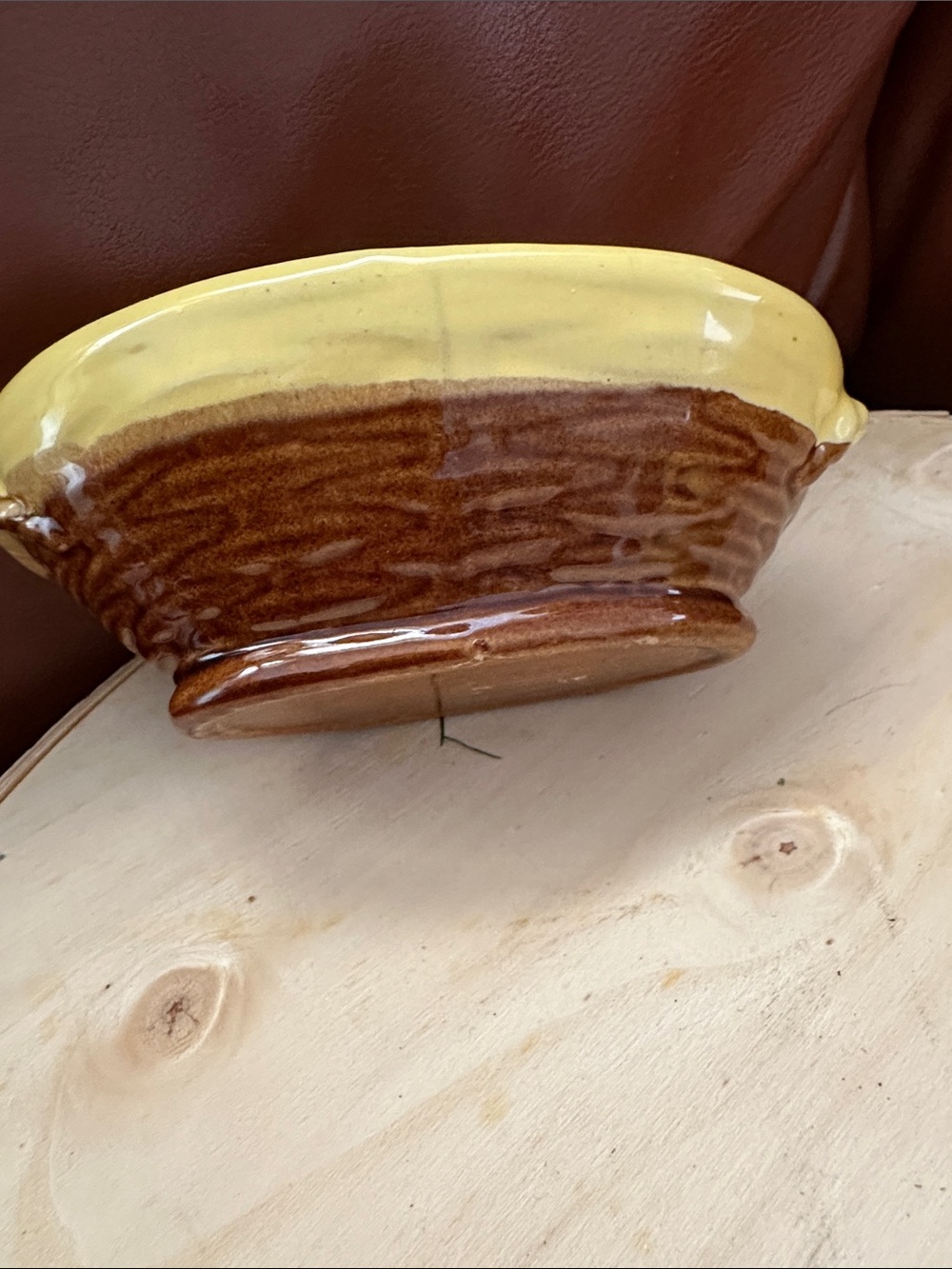 Yellow Nesting Hen Butter Dish 7” long - Picture 4 of 10